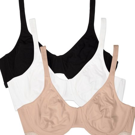 Women Unlined Underwire Bra-Cotton & Spandex Blend for Natural Shape and Flexibility
