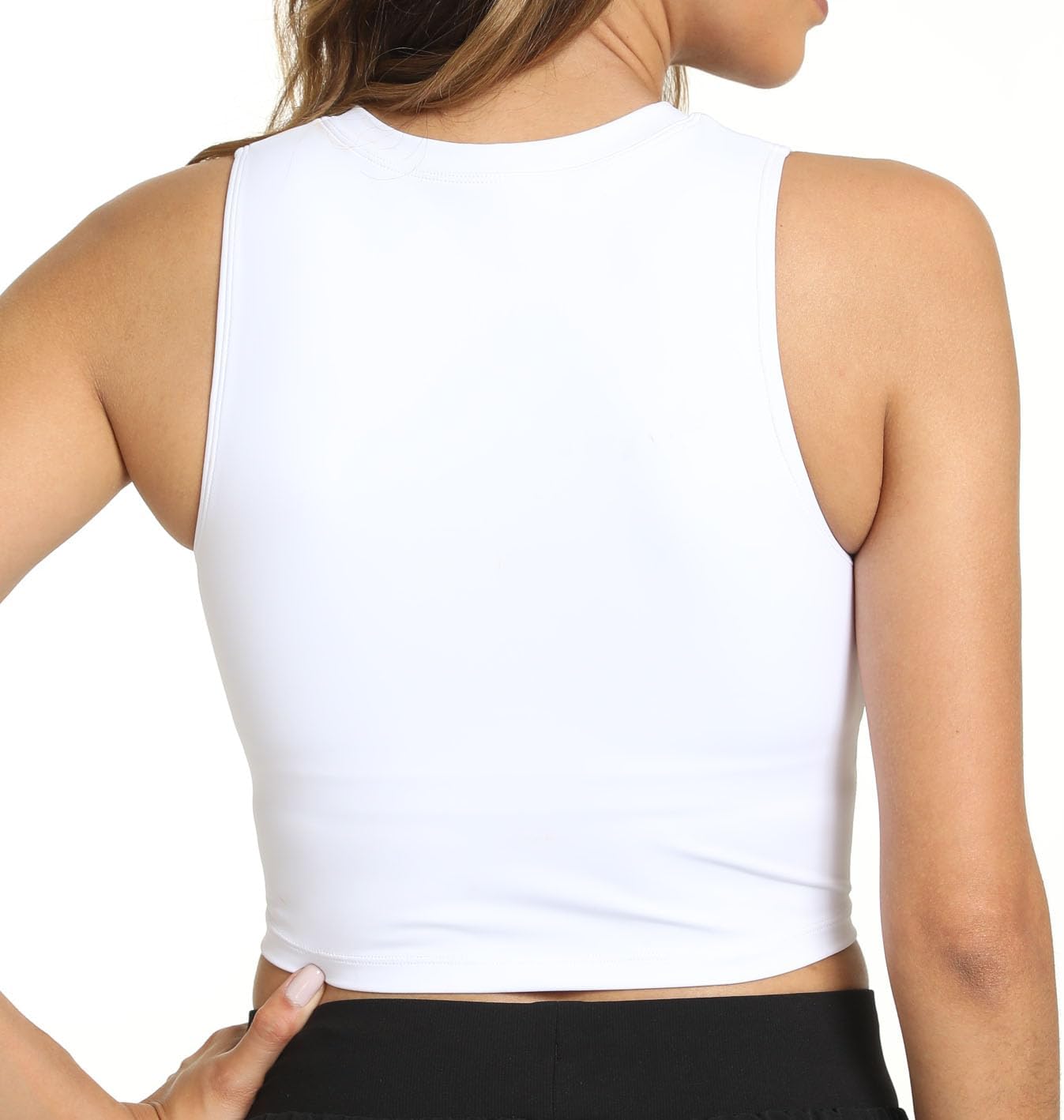 Women's Sports Bras Removable Padded Yoga Athletic Tank Tops Sleeveless Fitness Workout Crop Tops - Image 2