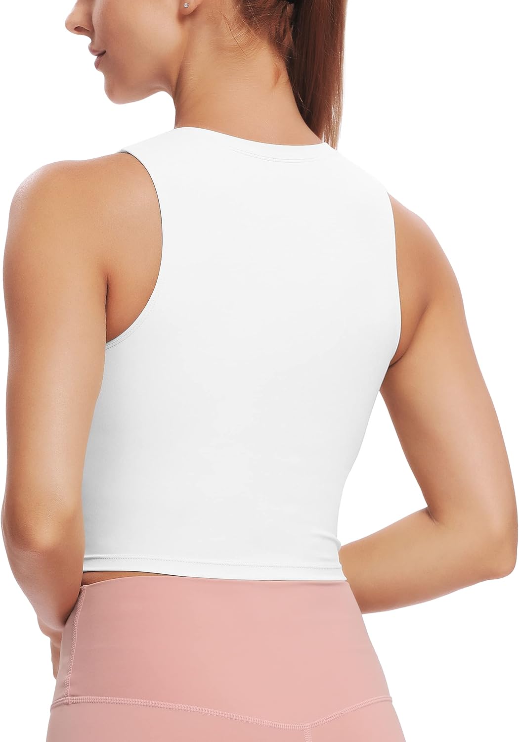 Sports Bras for Women Removable Padded Yoga Tank Tops Sleeveless Fitness Workout Crop Tops - Image 2