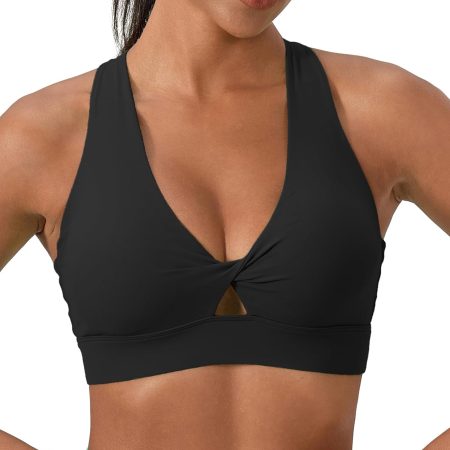 Sports Bra for Women High Impact Padded Workout Bra Front Running Bra Crop Tops Supportive Bras for Yoga Training