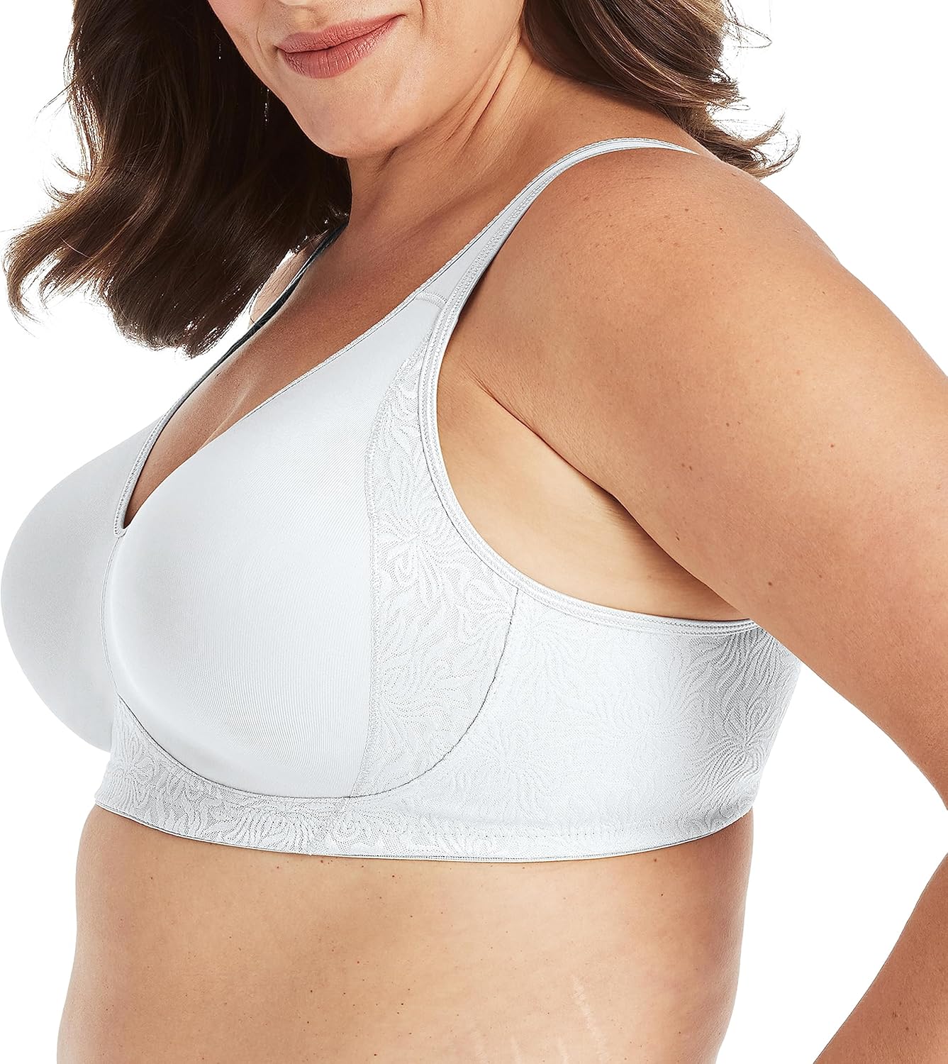 Women Smoothing Wireless Bra, 18 Hour Plus-Size T-Shirt Bras Available, No Show - Image 2